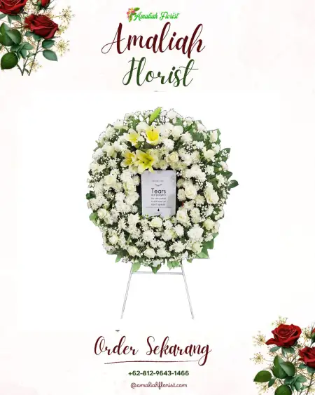 Krans Bunga Duka tandes surabaya